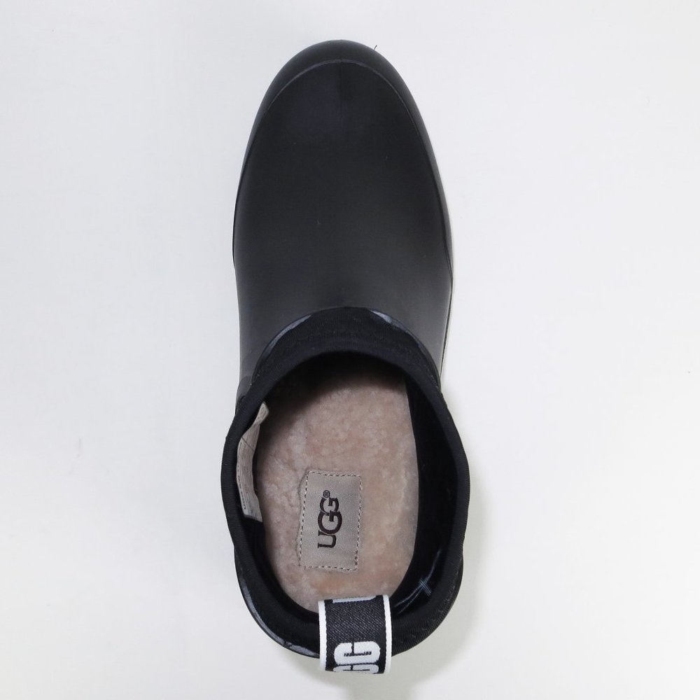 UGG Chevonne Rain Boots Fur Insole Black NEW - Picture 6 of 6